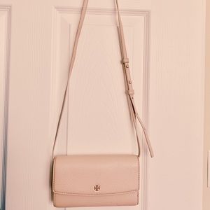 Tory Burch wallet on chain pink